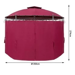 Pavillon Toscana Bordeauxviolett Ø3,5m UV-Schutz 50+ -Gartenmöbel Und Dekoration Geschäft f35e184c1c3d6a9b3cf85877209e7bfa de 994674d 2 1