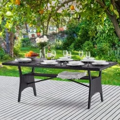 Polyrattan Gartentisch Takeo Schwarz 190x90x75cm WPC -Gartenmöbel Und Dekoration Geschäft f3c2c3bb6e2e431c0ce30c1fa4447b14 de 993347d 18 1