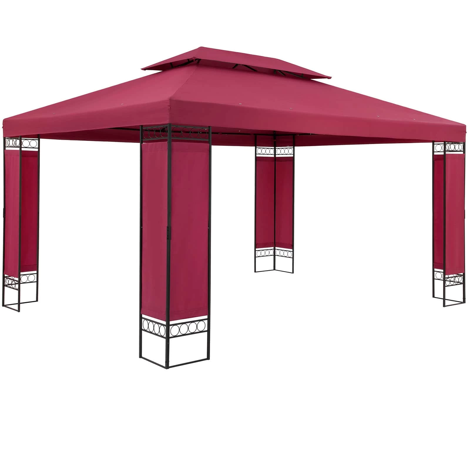Pavillon Elda Bordeauxviolett XXL 3x4m 3 Pavillon Elda Bordeauxviolett XXL 3x4m