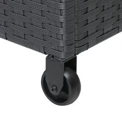 Polyrattan-Auflagenbox Schwarz 150x77x73cm Mit Rollen -Gartenmöbel Und Dekoration Geschäft f4724ad854b5a2d142f125b96fd9337e de 108343d 7