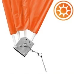 Balkonfächer 2er-Set Orange 140x140cm Klappbar -Gartenmöbel Und Dekoration Geschäft f4ee2f6838b450d458c58038c730ee76 de 101456d 2 1