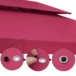 Pavillon Elda Bordeauxviolett XXL 3x4m 13 Pavillon Elda Bordeauxviolett XXL 3x4m -Gartenmöbel Und Dekoration Geschäft f4f86860d38a5d989b0202c8c9c6d904 de 994671d 5 1