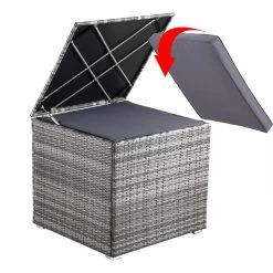 Polyrattan Auflagenbox Grau 75x75x70cm 14 Polyrattan Auflagenbox Grau 75x75x70cm -Gartenmöbel Und Dekoration Geschäft f5142138079a2d4afc01b85b27796d3e de 109153d 2 1