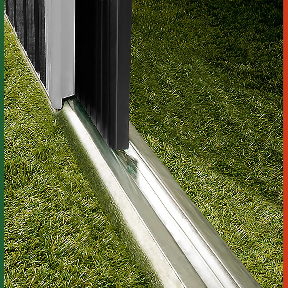 Geräteschuppen Anthrazit Metall 196x122x180cm 11 Geräteschuppen Anthrazit Metall 196x122x180cm – Bild 9