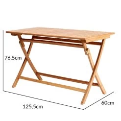 Gartentisch Cantaria Teakholz 125,5x60x76,5cm -Gartenmöbel Und Dekoration Geschäft f6f0390578ab56503574568a69c085d0 de 109027d 9 1