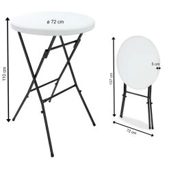 Stehtisch 2er-Set Weiß Kunststoff Ø75cm Klappbar 18 Stehtisch 2er-Set Weiß Kunststoff Ø75cm Klappbar -Gartenmöbel Und Dekoration Geschäft fa34997abe3c57f6d894449571ff11e4 de 101585d 13 1