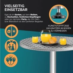 Stehtisch 2er-Set Silber Alu Ø60cm Höhenverstellbar 14 Stehtisch 2er-Set Silber Alu Ø60cm Höhenverstellbar -Gartenmöbel Und Dekoration Geschäft fa4253cc2b4a6e39e2fa11ca9c83f303 06 990277 on dts web low de 1