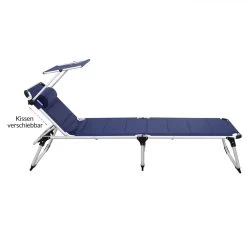 Sonnenliege Bari Blau 210x60x81cm -Gartenmöbel Und Dekoration Geschäft fab1a3d93eb25923458293ffc20824a8 de 108508d 1