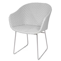 Polyrattan Gartenstuhl Monza Weiß