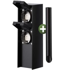 Gartensteckdose Schwarz 2er-Stecker 23x7x7cm 16 Gartensteckdose Schwarz 2er-Stecker 23x7x7cm -Gartenmöbel Und Dekoration Geschäft fe4565b9bfa00c466f04dd88c5c18d9b 01 2 109602 on fs m amz high 1 1