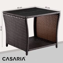 Polyrattan Beistelltisch Vedis Braun 45x45x40cm 19 Polyrattan Beistelltisch Vedis Braun 45x45x40cm -Gartenmöbel Und Dekoration Geschäft fe989880b581a3a592cccb20c78b87f4 de 109509d 01 1